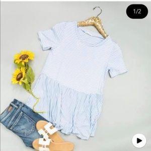 NWT peplum boutique top